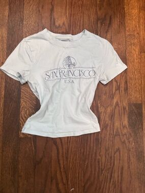 Hollister Light Blue San Francisco Graphic Tee